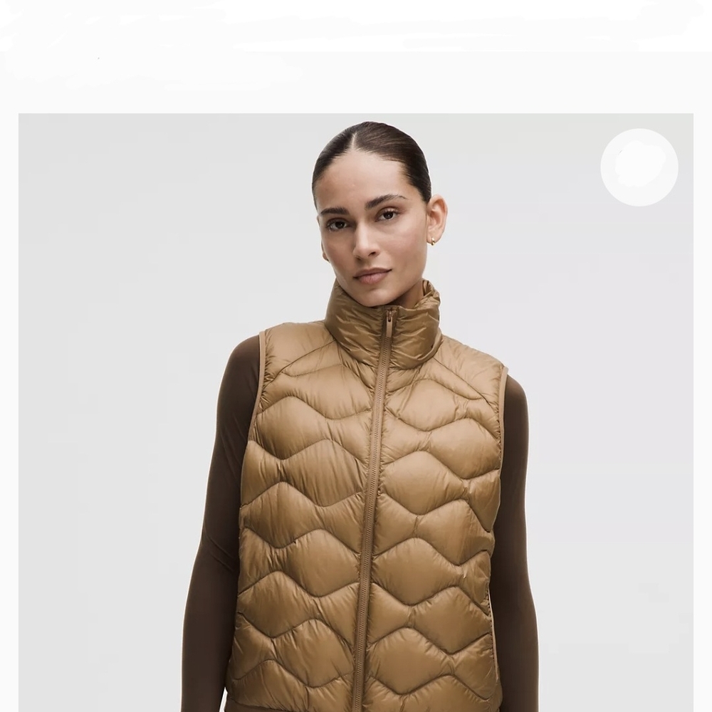 lululemon athletica Tan Quilted Vest